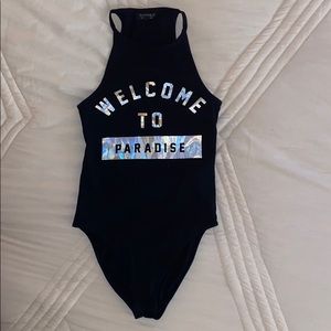TOPSHOP graphic bodysuit